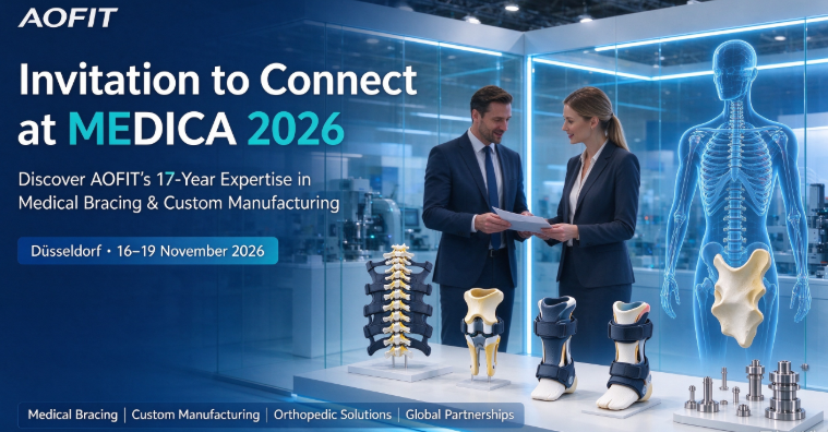 Invitation to Connect at MEDICA 2026 – Discover AOFIT’s 17-Year Expertise in Medical Bracing & Custom Manufacturing
